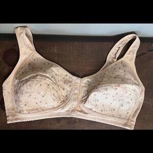 Daisy Bra Style,Front Close Button Cotton Bras,Full Support Wide Back, 1 XL